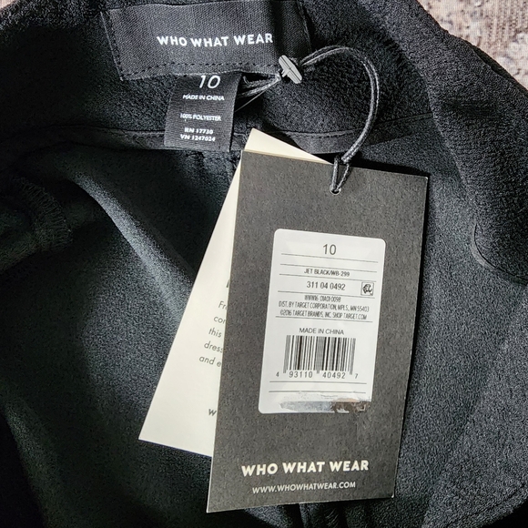 Who What Wear High Rise Black Crepe Dress Pants - Picture 6 of 14